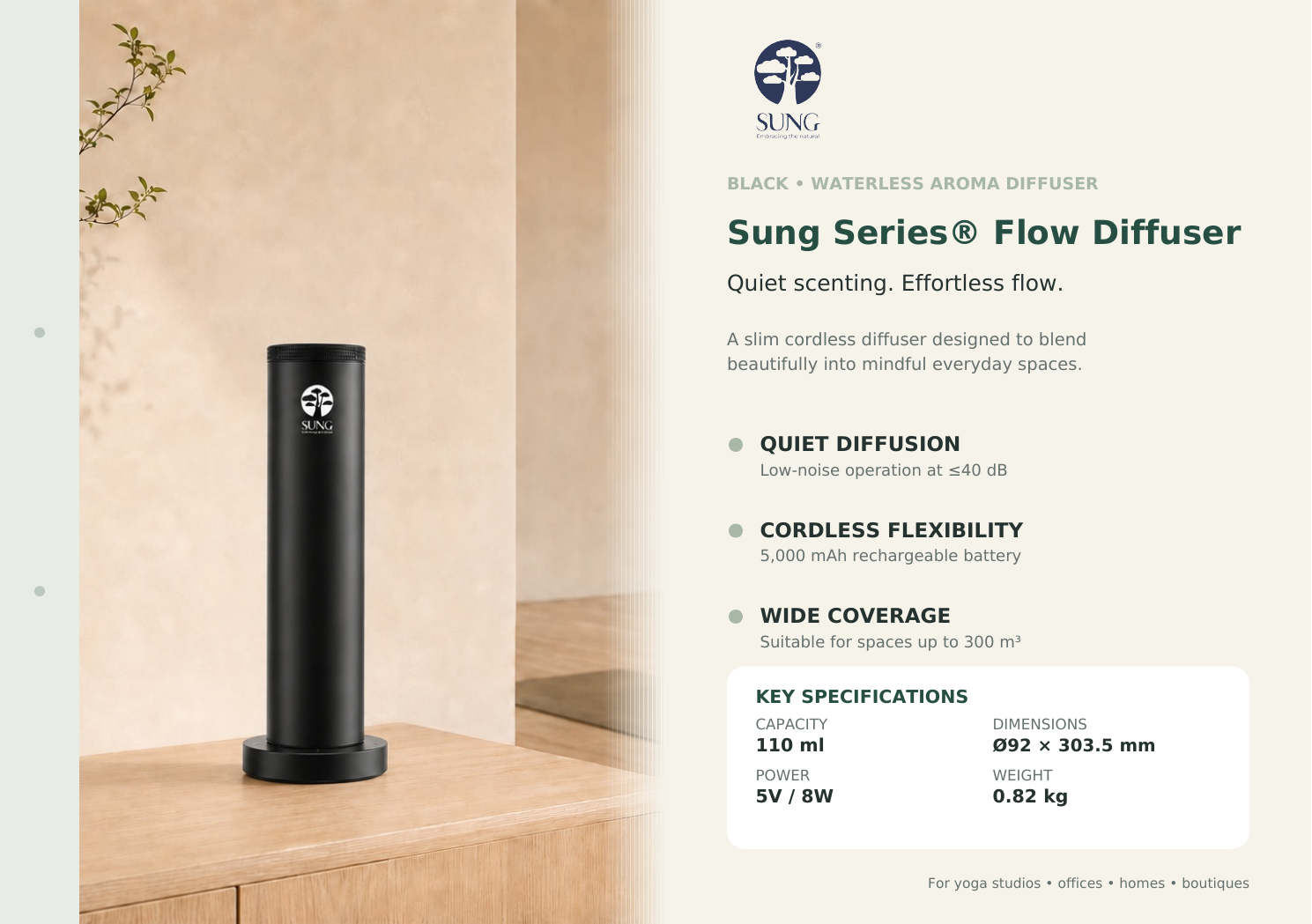 Sung Series Flow 300 Smart Aroma Diffuser
