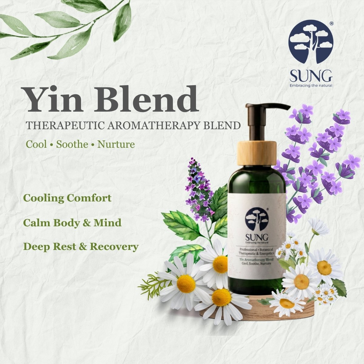Sung Series Yin Blend Therapeutic Aromatherapy Blend 100ml