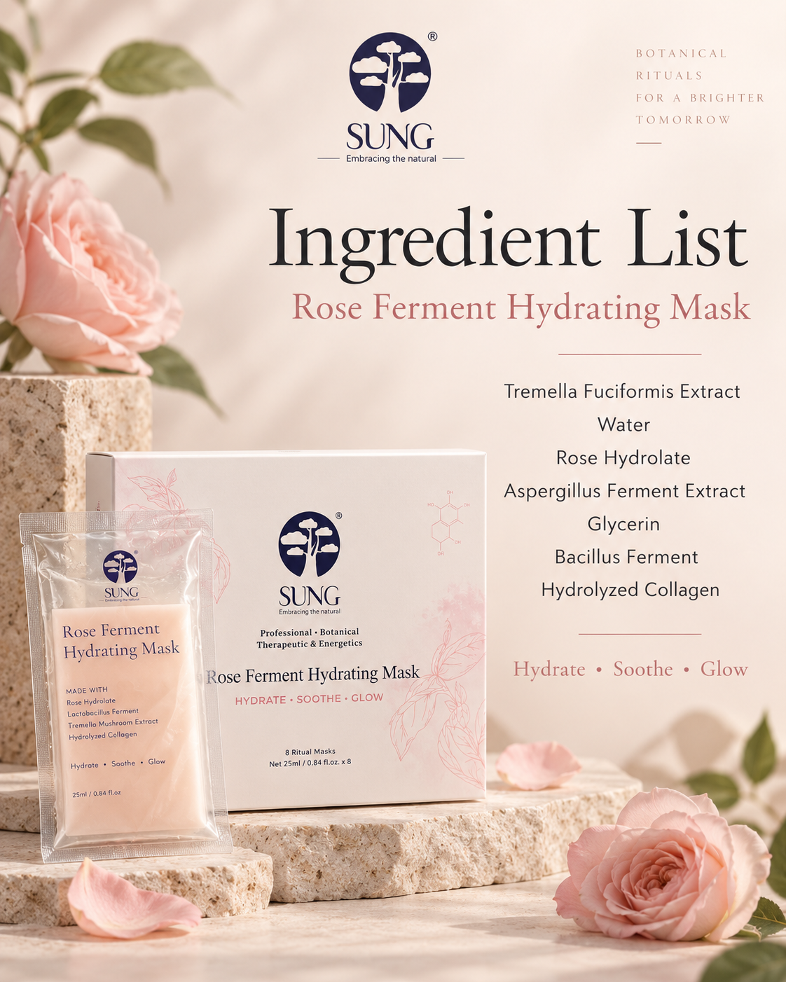 Rose Ferment Hydrating Face Mask - Image 3